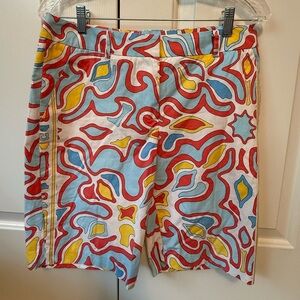 J. McLaughlin Colorful Patterned Women's Shorts